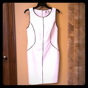 The Limited White dress with Black trim